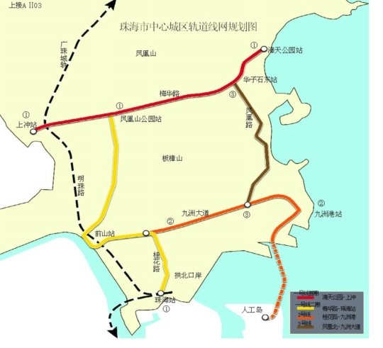  珠海有轨电车线路图